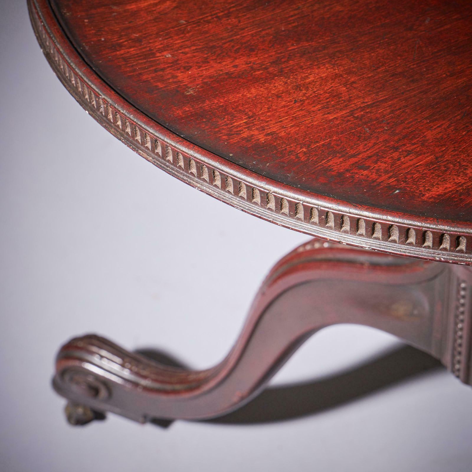 A Fine George III Chippendale Mahogany Dumb Waiter, Circa 1760 England. photo vintage