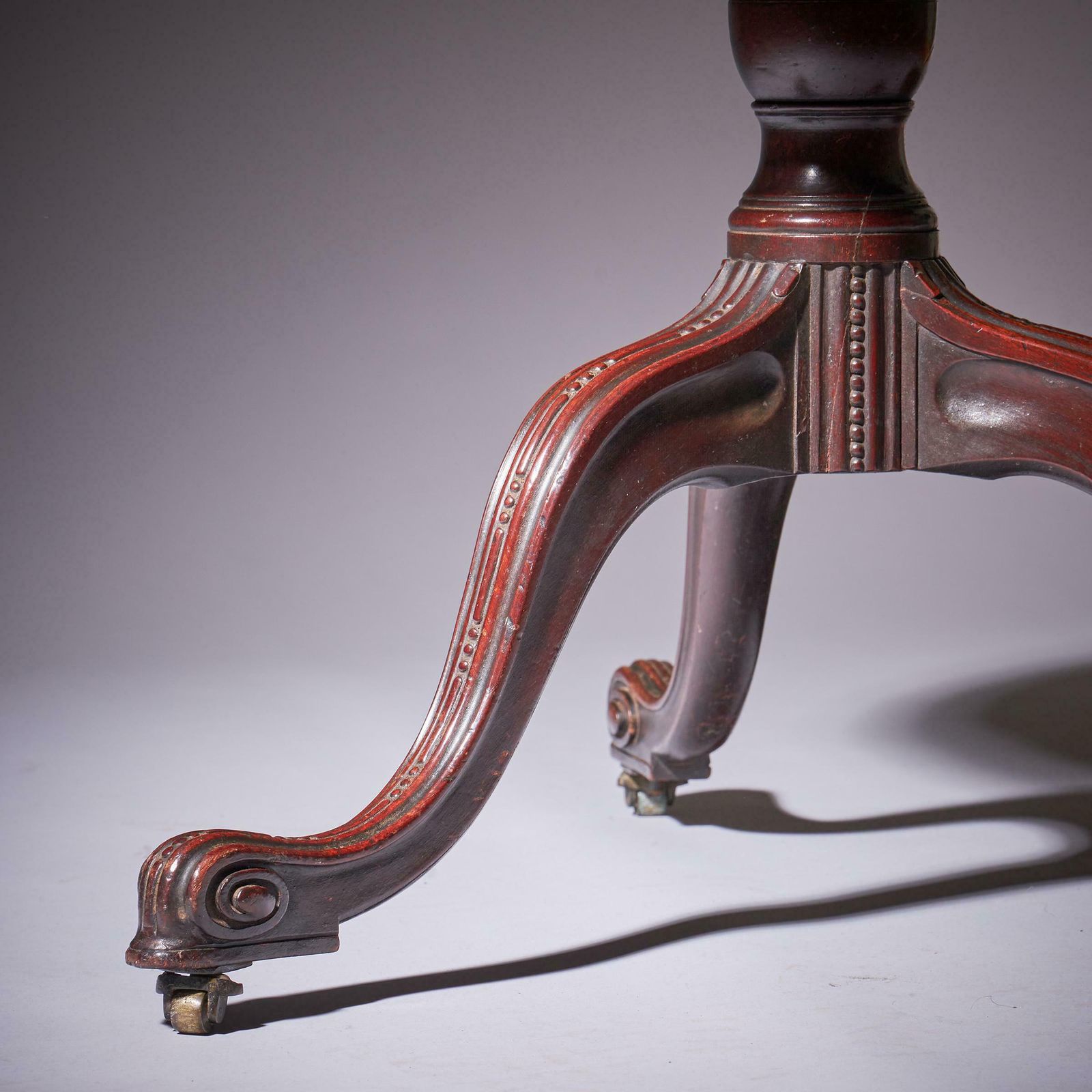 photo for sale A Fine George III Chippendale Mahogany Dumb Waiter, Circa 1760 England.