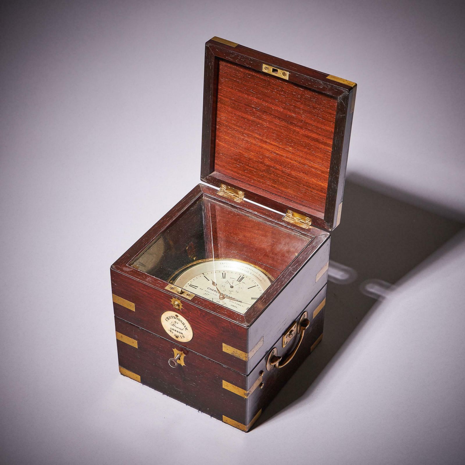 Fine Two Day Marine Chronometer Signed Charles Frodsham photo vinterior