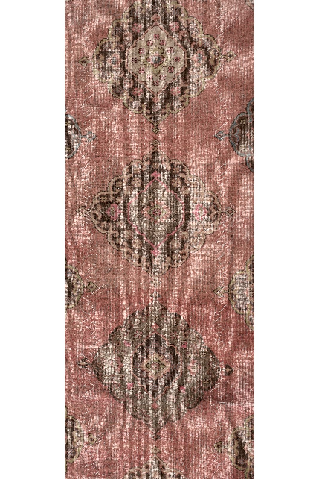 1960s Turkish Oushak Runner 2'6'' X 24'1'' photo Textiles