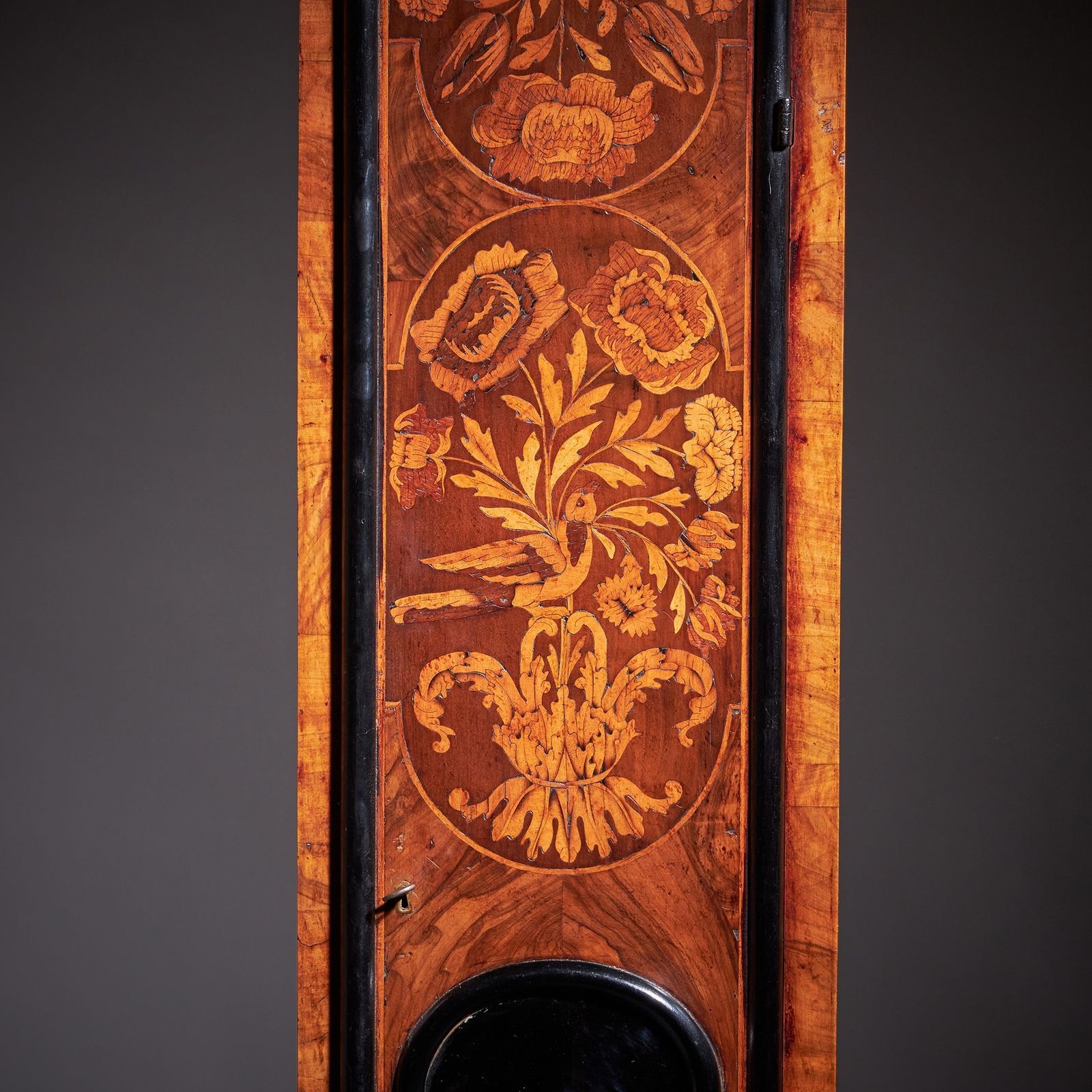 photo for sale An Exceptional William And Mary 10 Inch Marquetry Longcase Clock By James Clowes, C. 1680