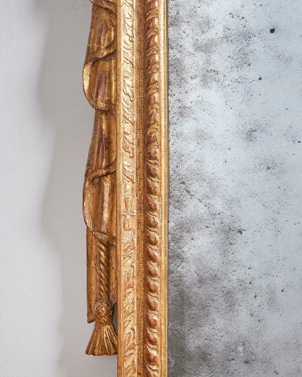 A Rare 18th Century George II Carved Cut Gesso And Giltwood Mirror, Circa 1730 photo furniture