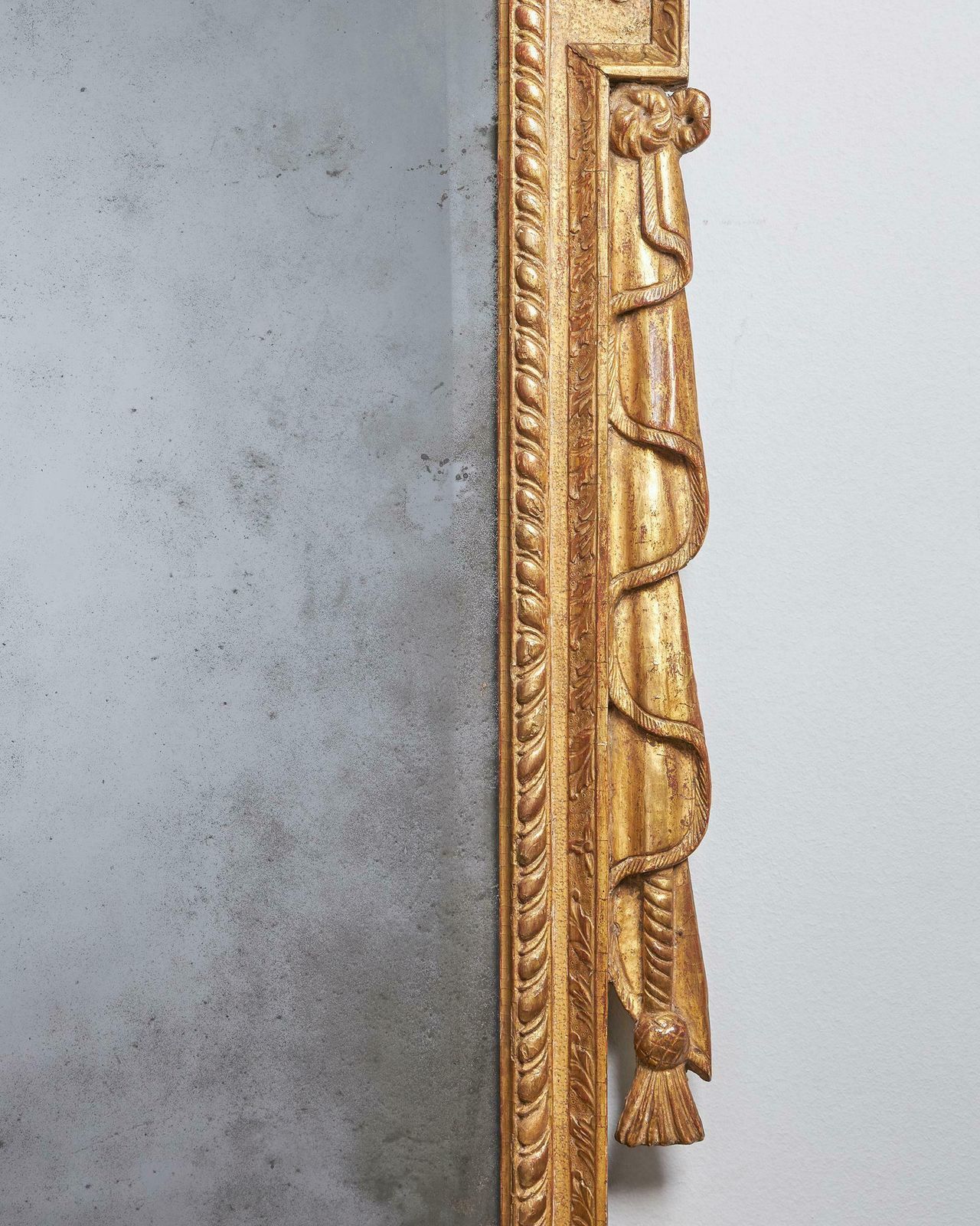 A Rare 18th Century George II Carved Cut Gesso And Giltwood Mirror, Circa 1730 photo for sale