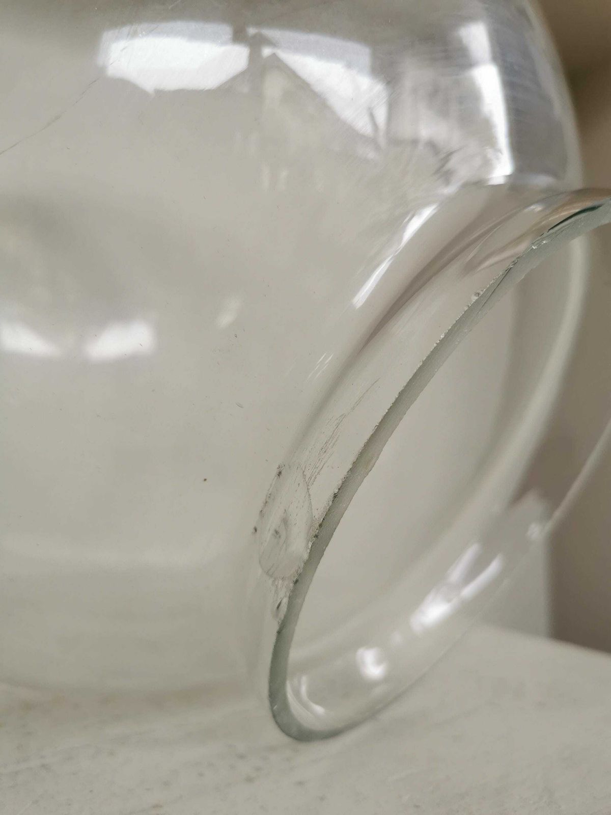 1 Of 10 Large 11,8" Clear Sphere Glass Bulb With Hole / Spare Part For Chandelier Lamp Light Lightning Accessories /Globe/ Original Vintage photo Lighting