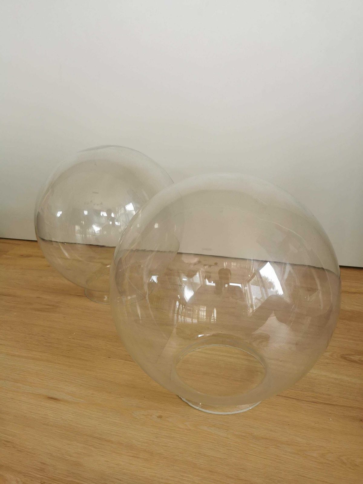 photo for sale 1 Of 10 Large 11,8" Clear Sphere Glass Bulb With Hole / Spare Part For Chandelier Lamp Light Lightning Accessories /Globe/ Original Vintage