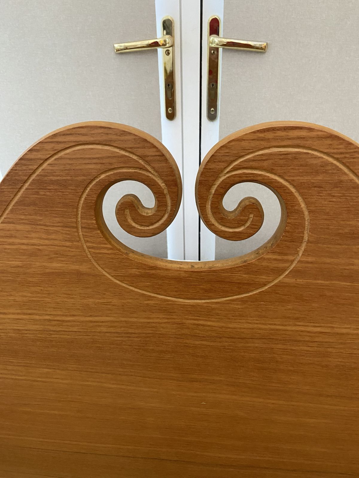 Charming Mid Century Teak Headboard, In Excellent Condition, By Myers. photo furniture