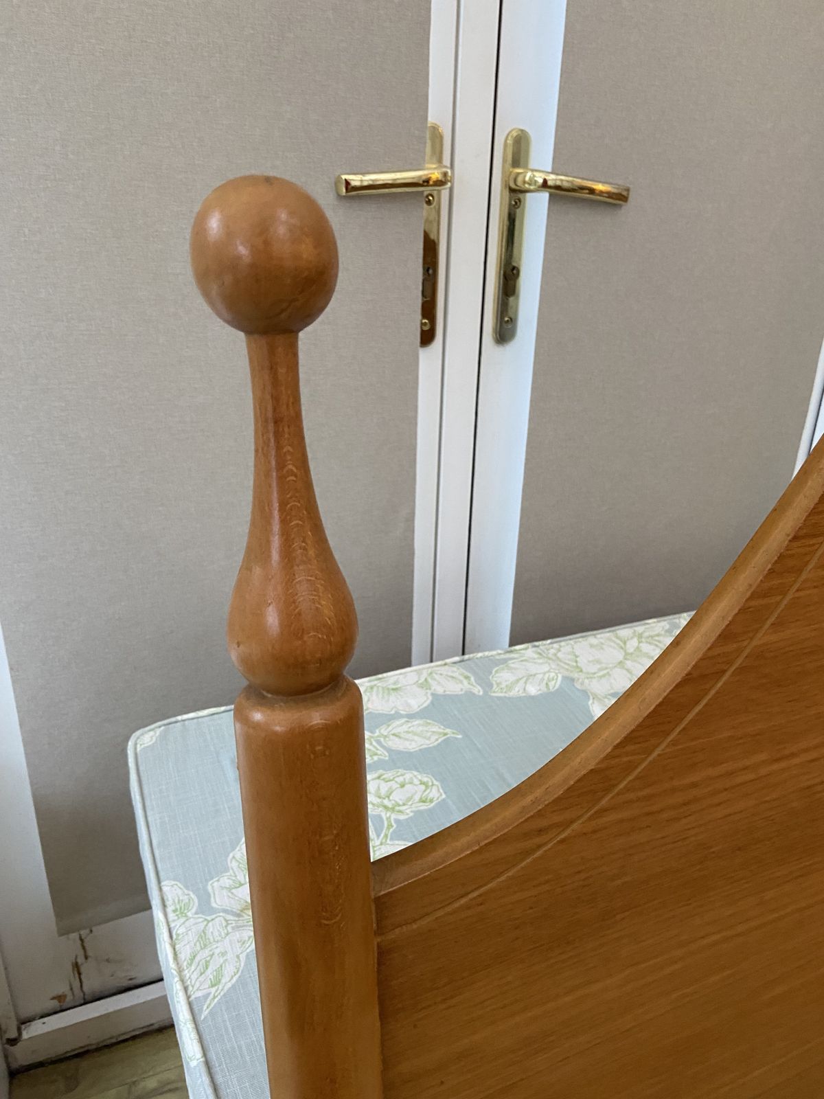 Charming Mid Century Teak Headboard, In Excellent Condition, By Myers. photo vinterior