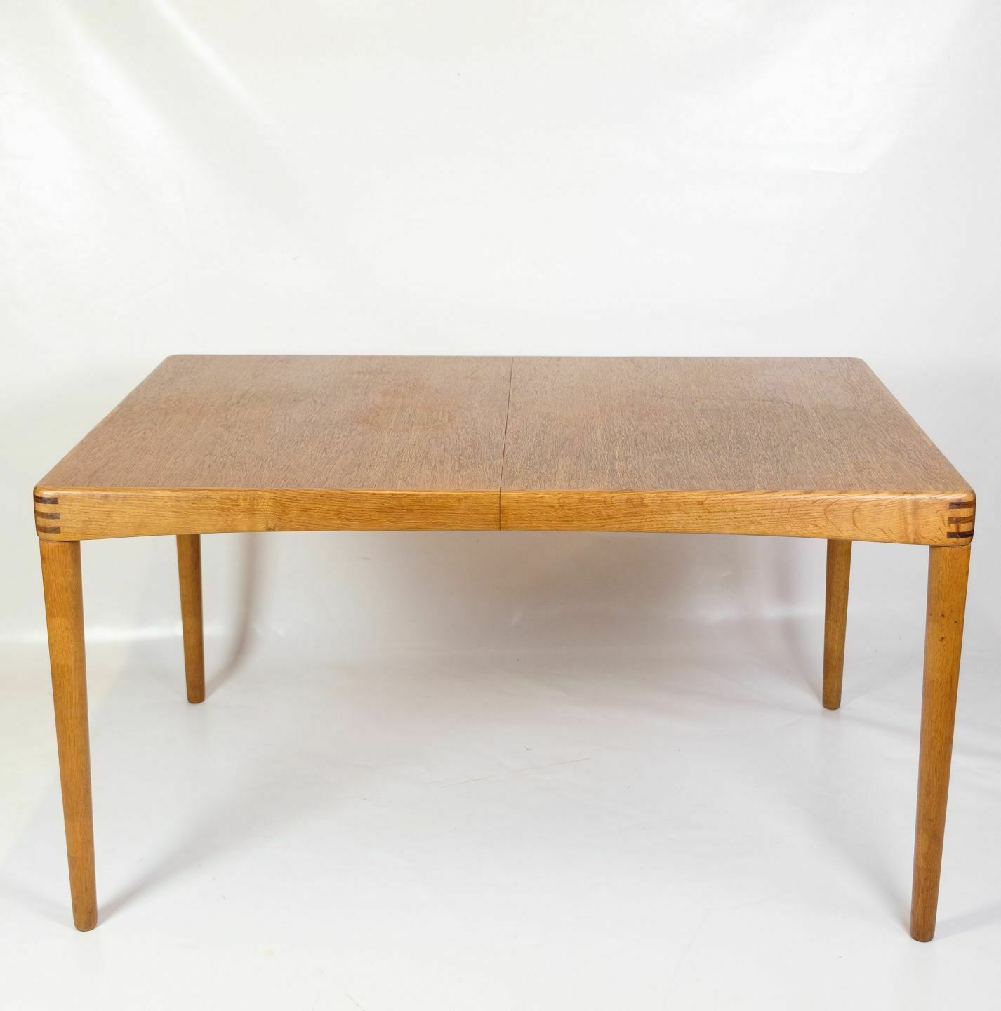 Dining Table In Oak With Taped Collections By Henry W. Klein For Bramin From 1960s