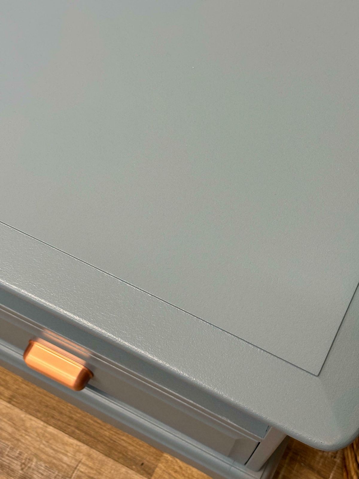 photo furniture Stag Minstrel Pair (2) Of Bedsides Painted Blue Etruria By Little Greene