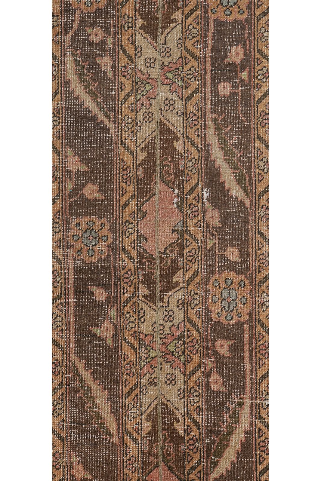 1960s Turkish Oushak Extra Long And Wide Runner   Stair Tread 1'7'' X 20'8'' photo Textiles
