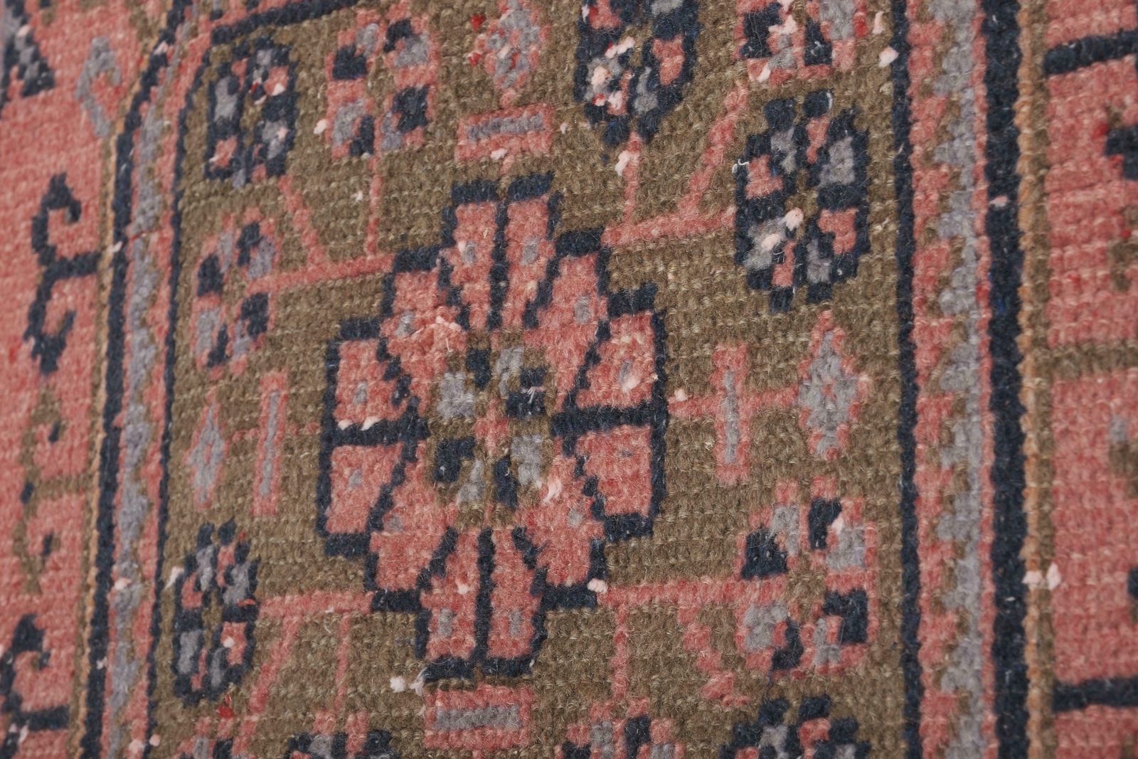 1960s Turkish Hand Knotted Vintage Long Runner Rug   Stair Carpet 2'6'' X 21'9'' photo vintage