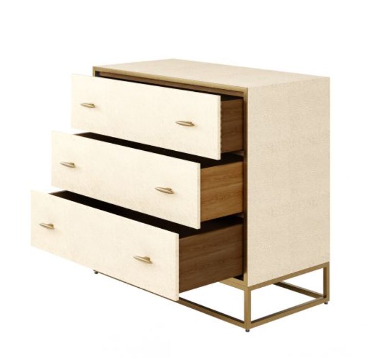Hampton Ivory Shagreen Chest Of Drawers photo furniture