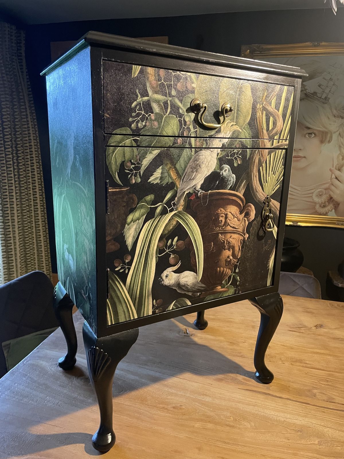 Upcycled Cabinet In Mind The Gap Paper