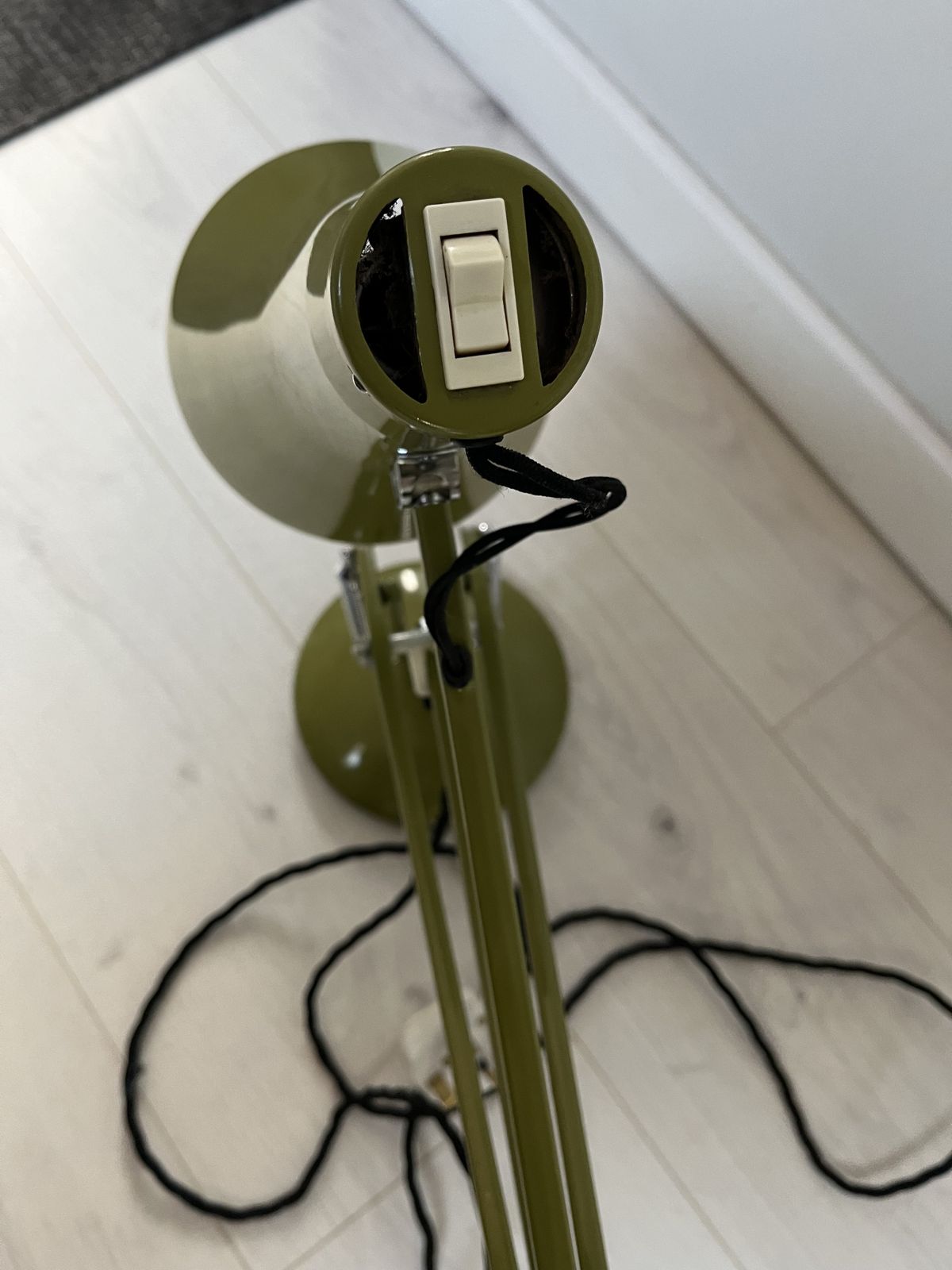 Herbert Terry Model 75 Angelpoise Lamp In Rare Green photo for sale