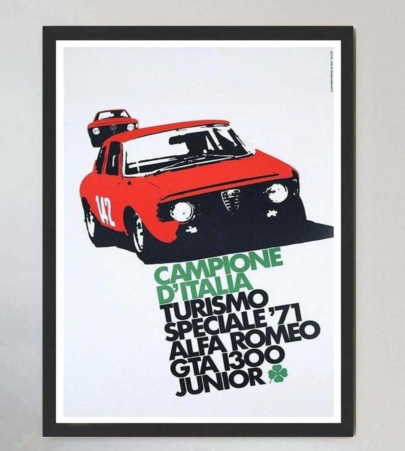 Alfa Romeo Campione D’italia Turismo Speciale ‘71 Vendor 1971 Original Vintage Poster photo furniture
