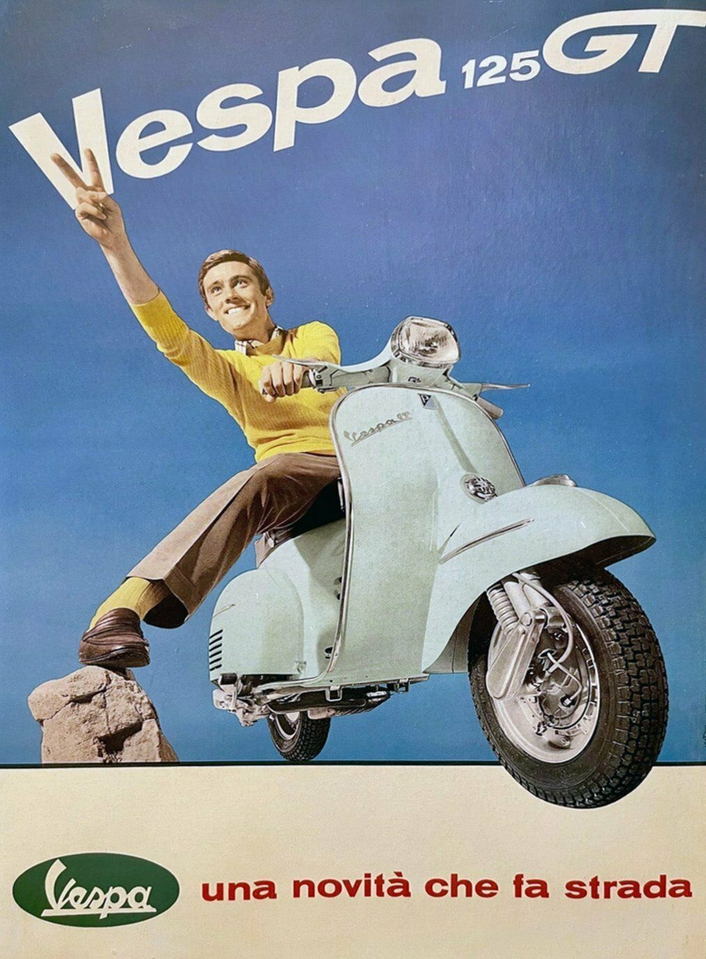 Vespa 125 Gt Original Vintage Poster