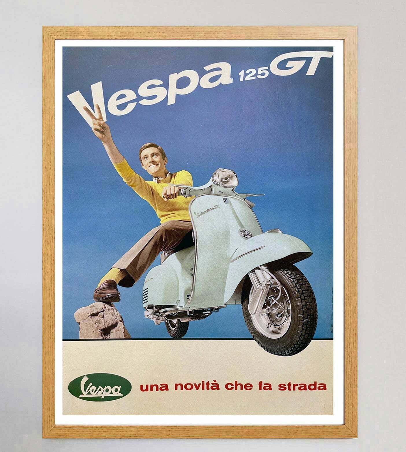 Vespa 125 Gt Original Vintage Poster photo Art