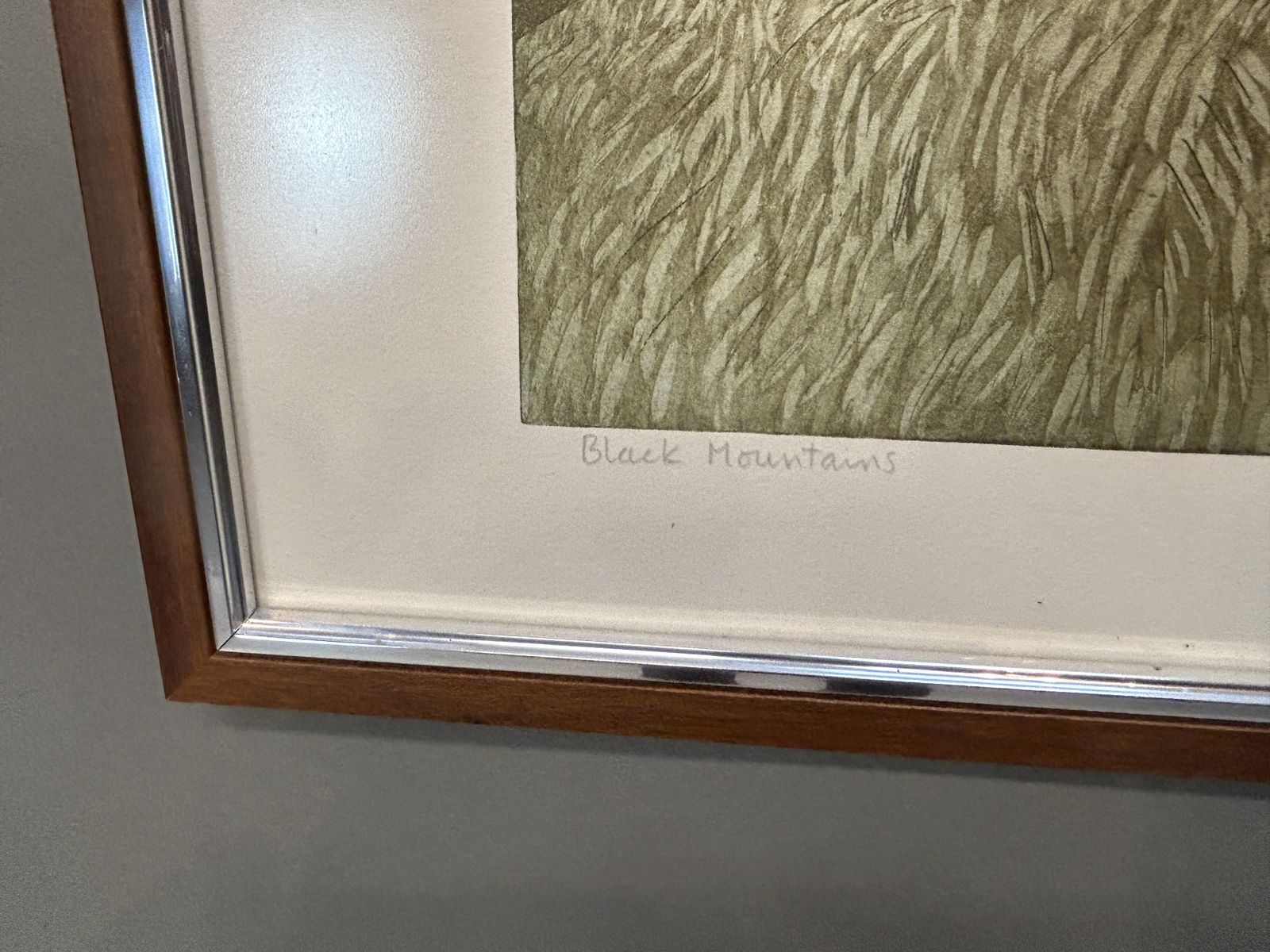 "Black Mountains" Etching By John Brunsdon photo furniture