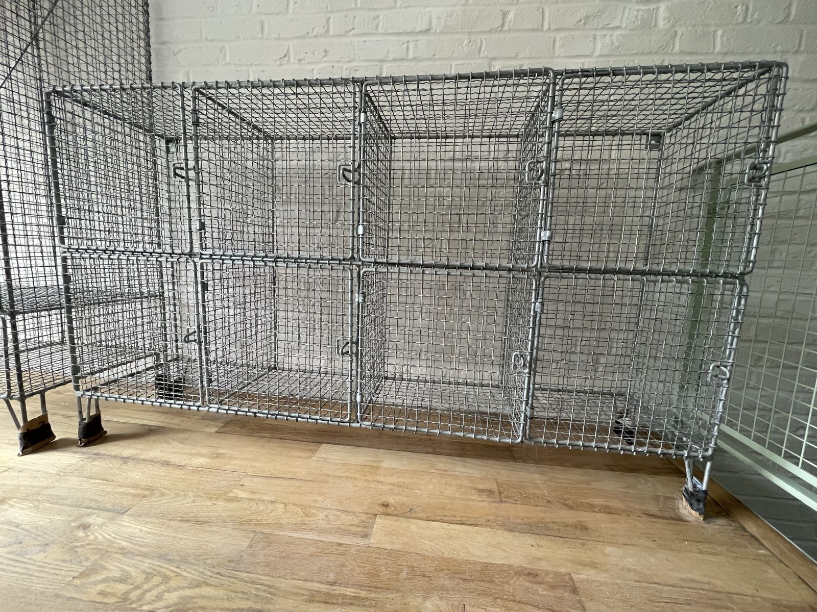Industrial Wire Cabinet, Late 20th Century photo furniture