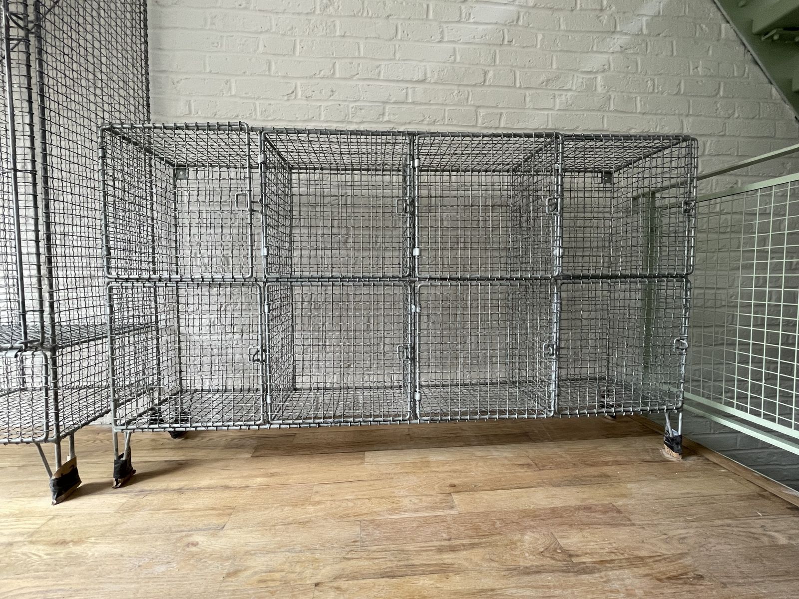 Industrial Wire Cabinet, Late 20th Century photo Furniture