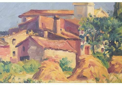 'Sant Andreu De Salou' – Landschap Met Dorp In Gouden Licht photo 366.0