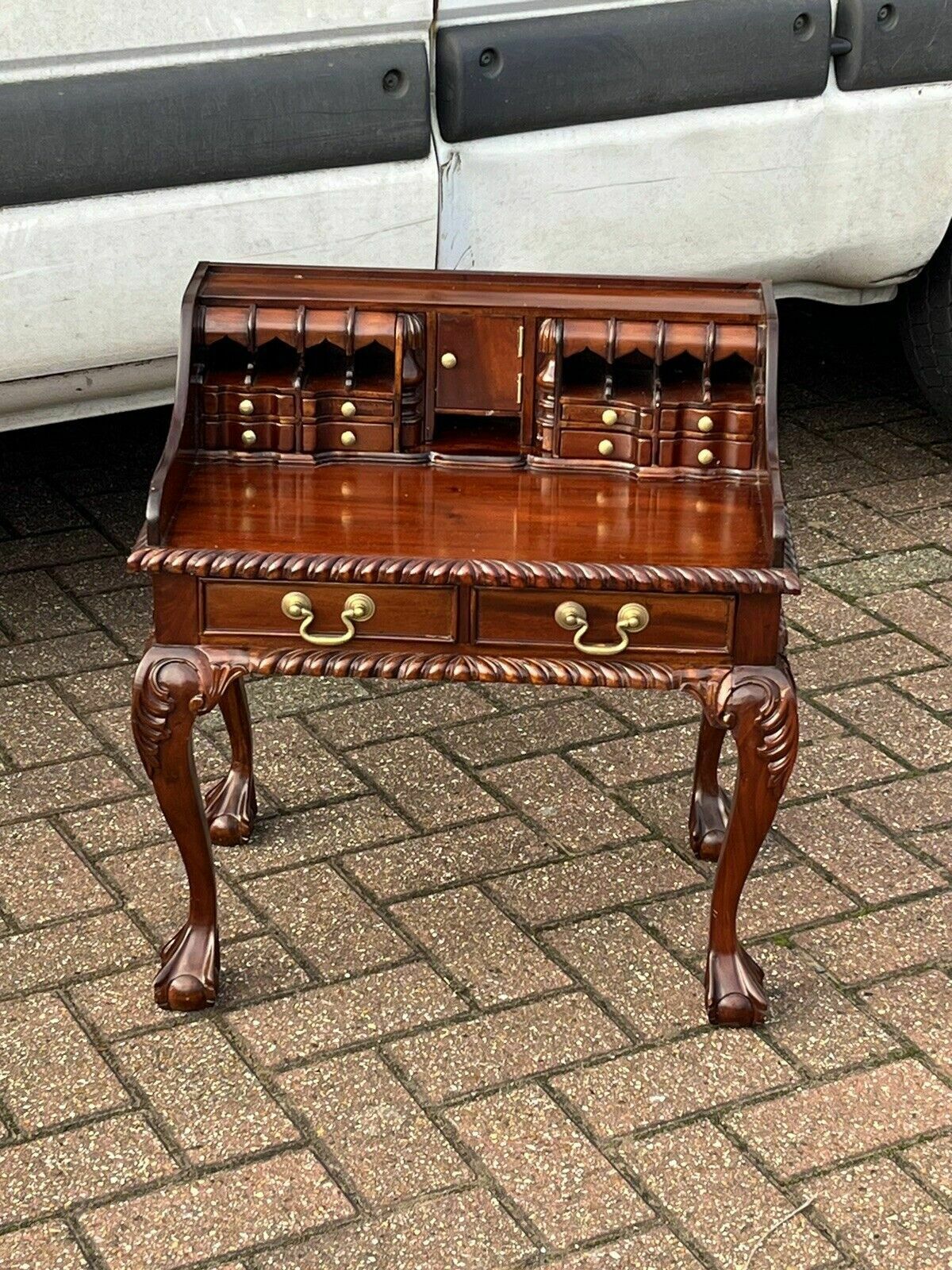 Salesman Sample Small Desk, Perfect Proportions, Secret Drawers photo for sale