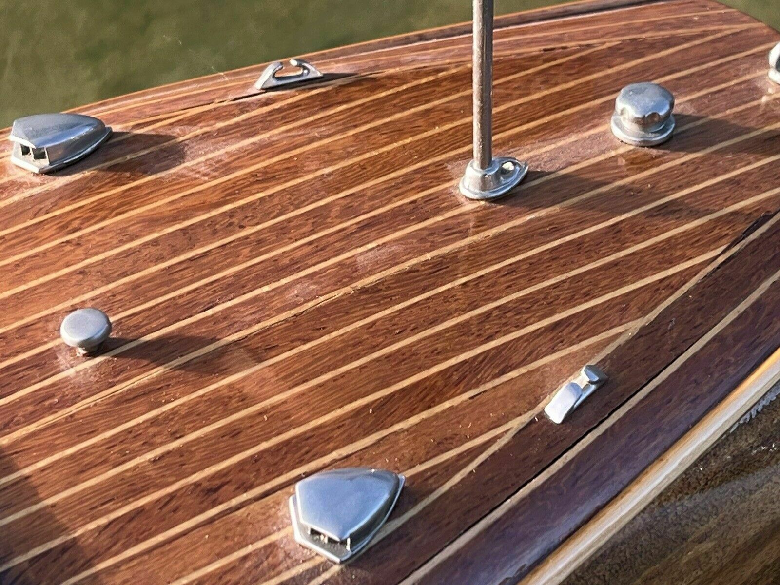 Large Highly Detailed Wooden Model Of A Motor Boat photo buy