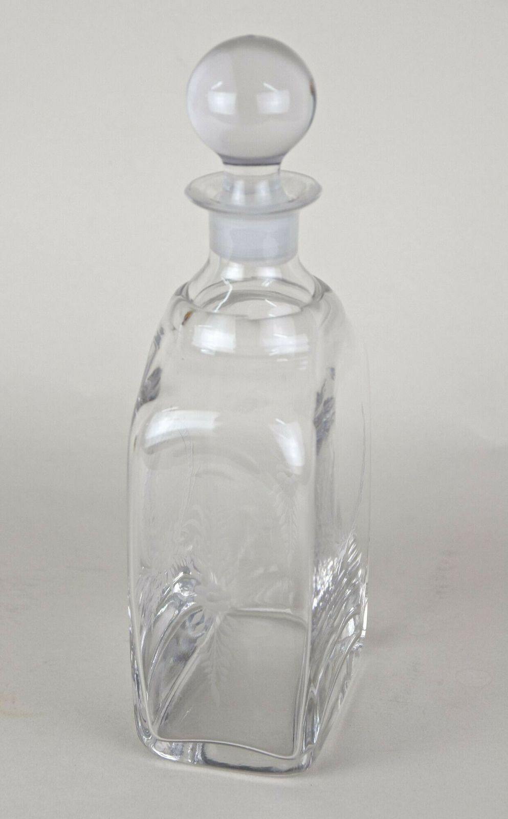 photo furniture 20th Century Art Nouveau Decanter/ Liquor Glass Bottle, Engraved, At Ca. 1915