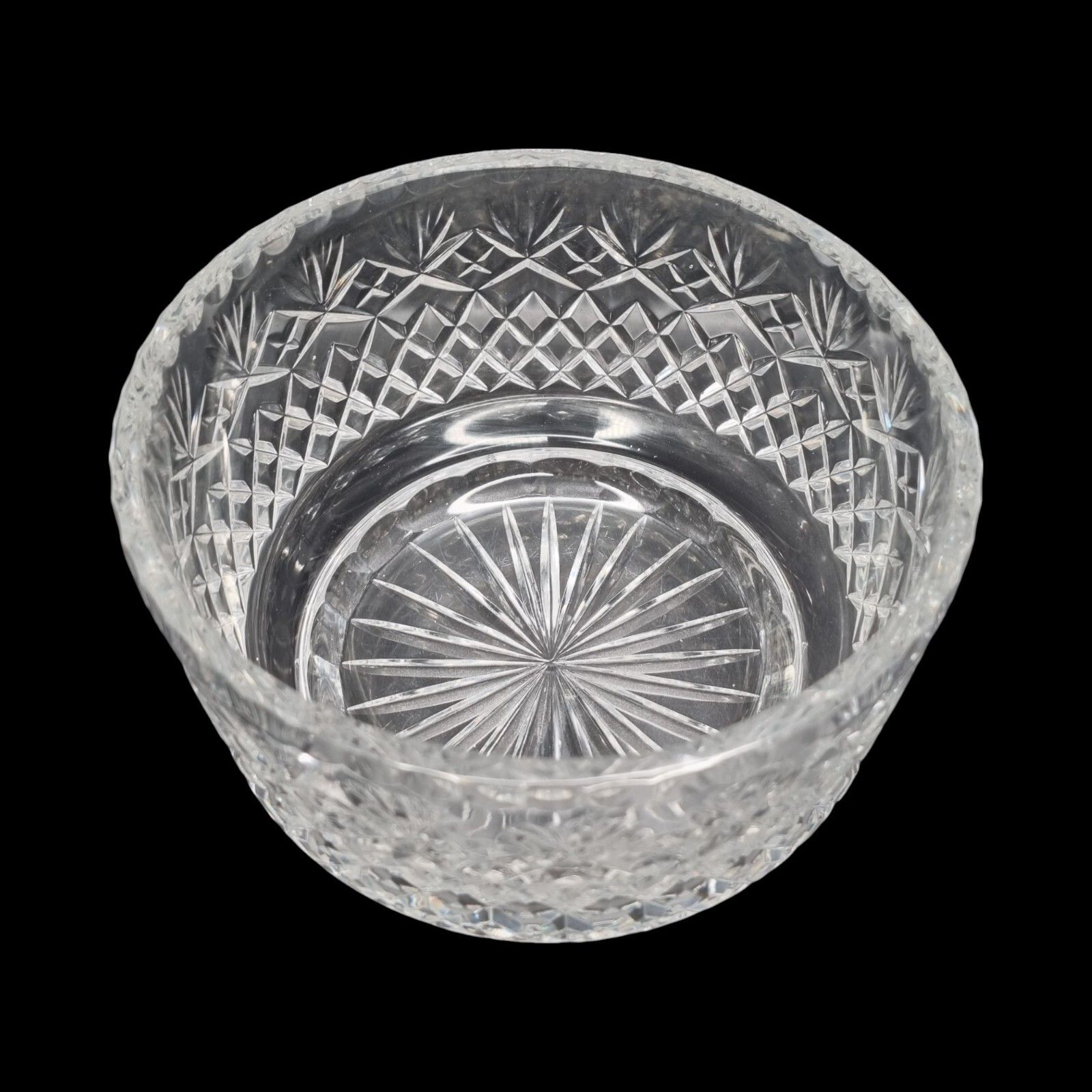 Vintage Waterford Cut Crystal Glass Bowl Fruit Dessert Bowl photo for sale