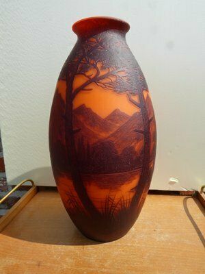 Large Glass Vase With Landscape By Richard For Loetz photo furniture