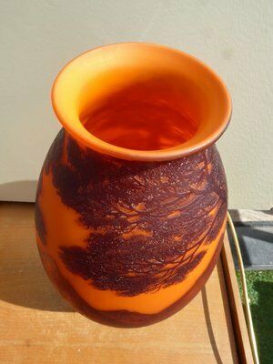 Large Glass Vase With Landscape By Richard For Loetz photo vinterior
