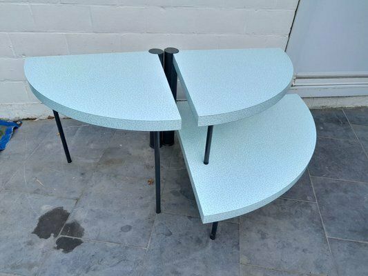 Side Tables In Bacterio Laminate In The Style Of Ettore Sottssas, 1980s, Set Of 2 photo 2267.0