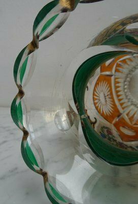 Czech Art Nouveau Bohemian Haida Vase Attributed To H. Pautsch, 1890s photo vintage