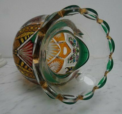 photo furniture Czech Art Nouveau Bohemian Haida Vase Attributed To H. Pautsch, 1890s