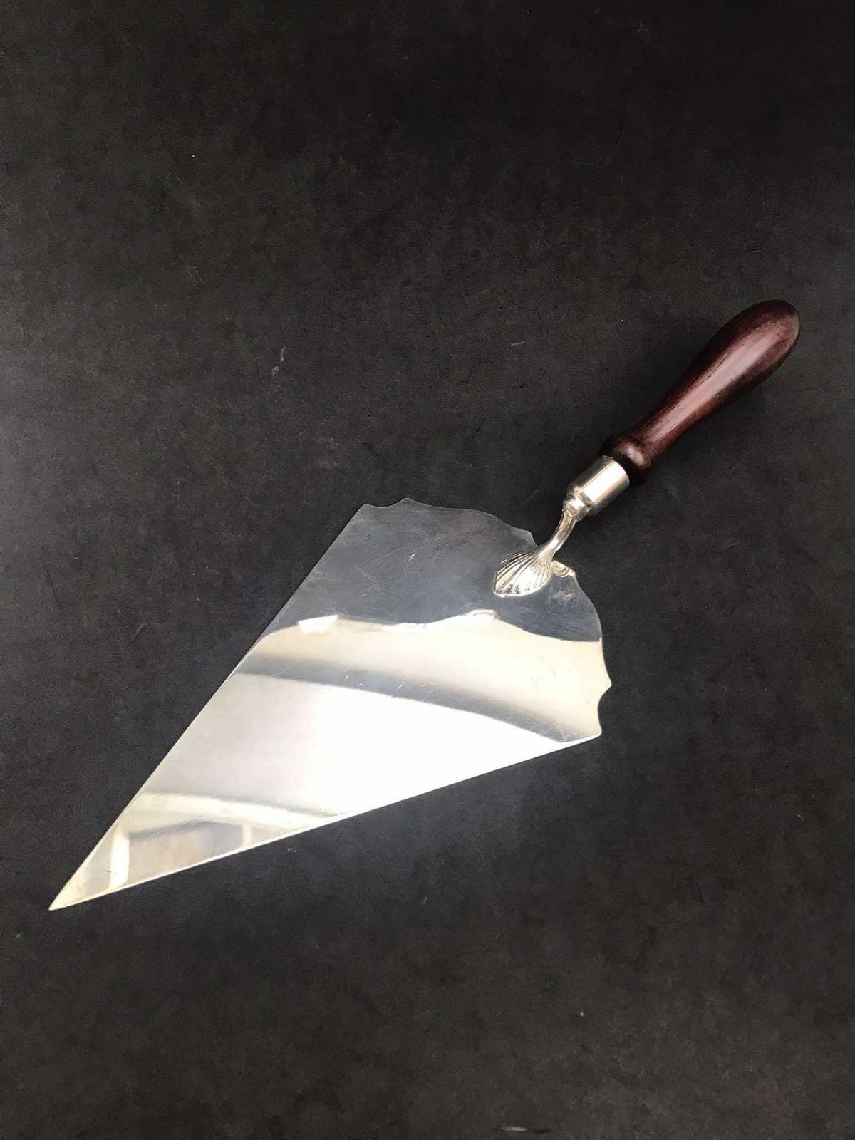 Cake Lifter Server Pie Silver Plated Gardeners/Builders Trowel Award Swatkins 11″ Silver Plated & Wooden Handle Trowel Prize Award photo buy