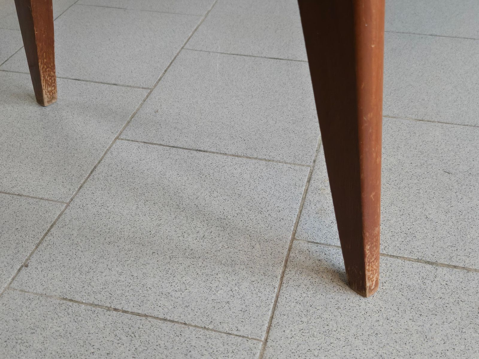 photo furniture Vintage 1950s Formica Black & Mahogany Side Table 50s Dlg Andre Monpoix 1950s