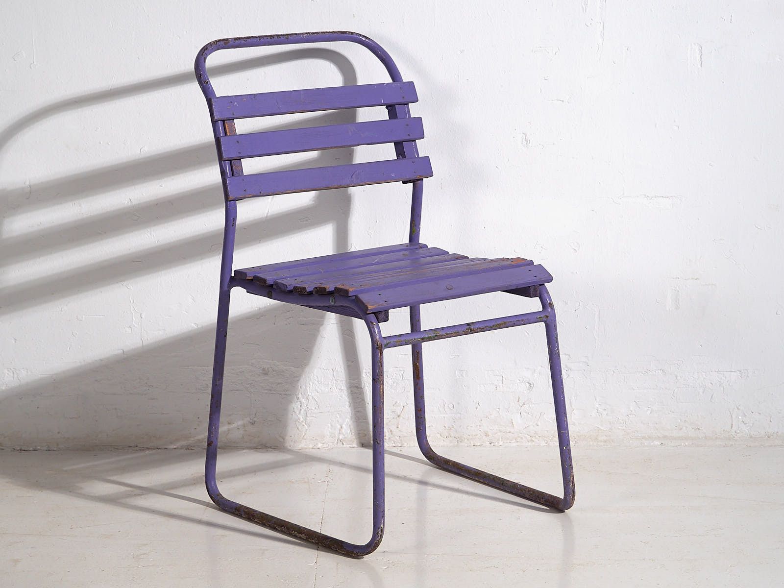Violet Antique Patio Chairs (C.1920). Set Of 2 Pieces photo Garden Furniture