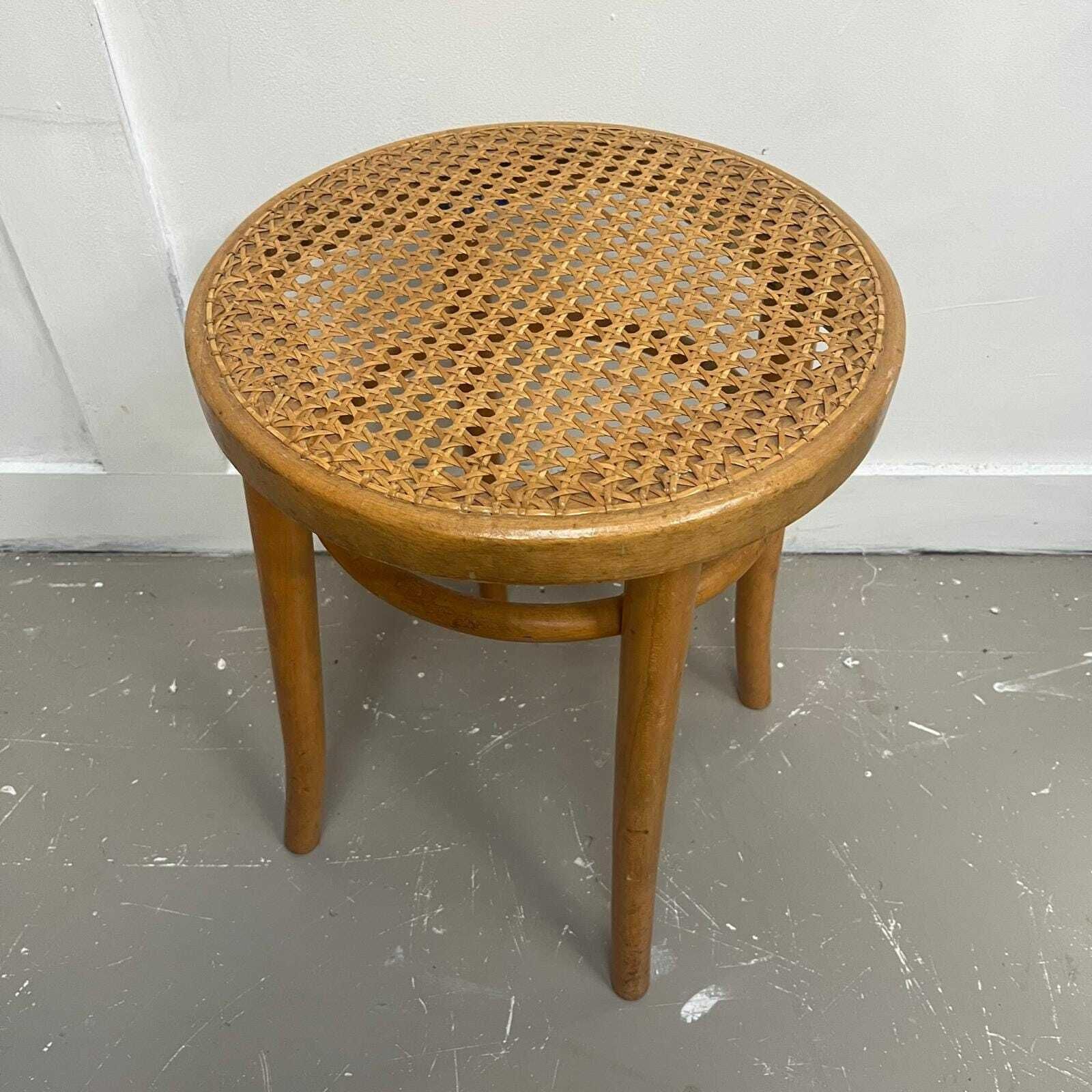 Beech Bentwood Cane Stool By Dinette photo furniture