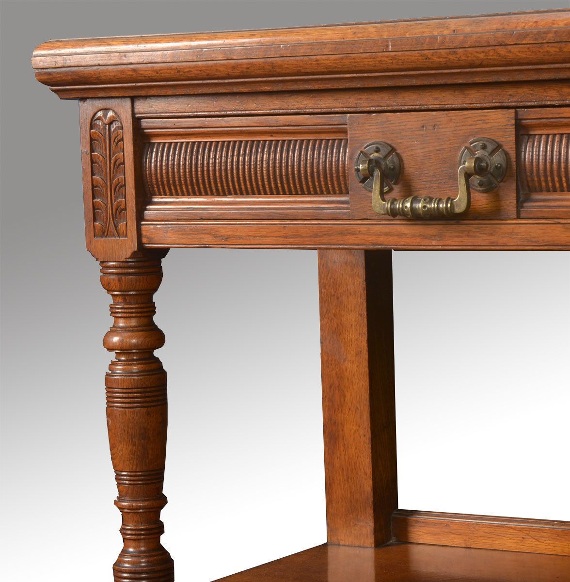Victorian Oak Carved Buffet Circa 1890 photo Furniture