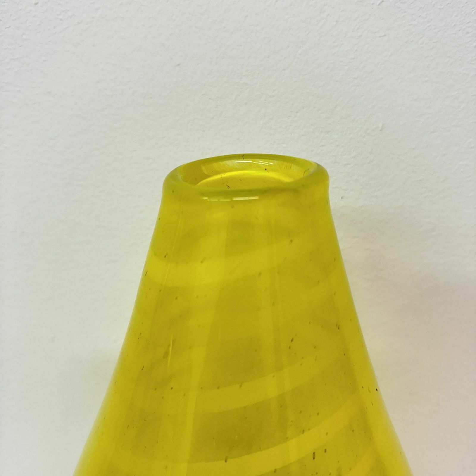 Gunnel Sahlin For Kosta Boda Sweden Yellow Glass Vase , 1990’s photo Home Decor