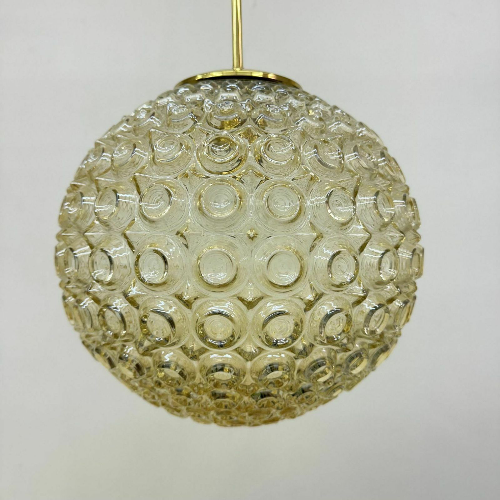 Limburg Glashütte Bubble Glass Pendant Light, Jaren 1970