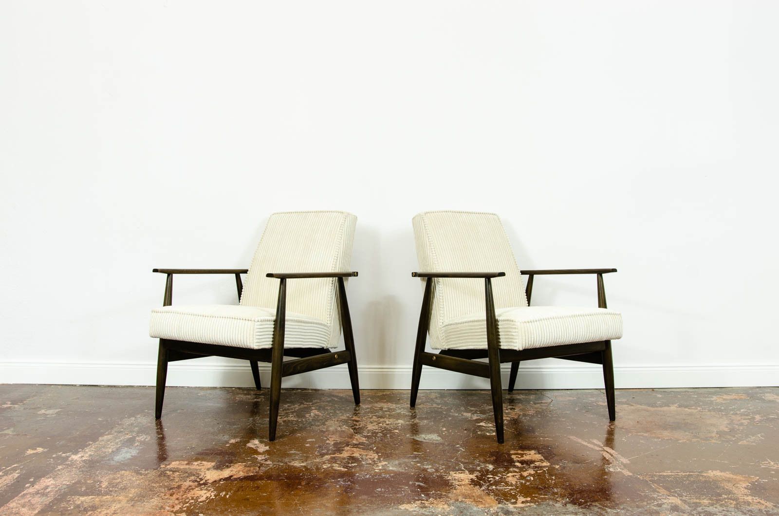 Pair Of Vintage Armchairs By H. Lis, Poland, 1960's