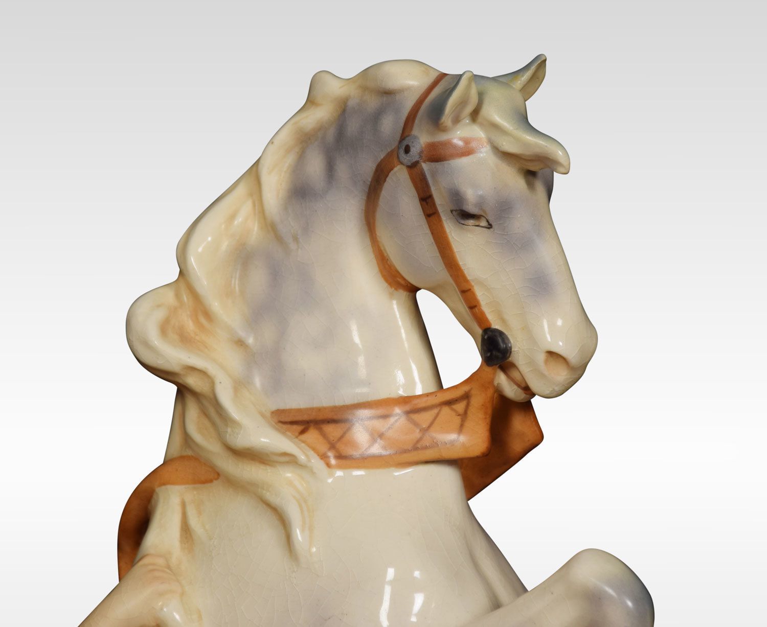 Pair Of Royal Dux Figure Groups Of Young Men With Horses photo 1680.0