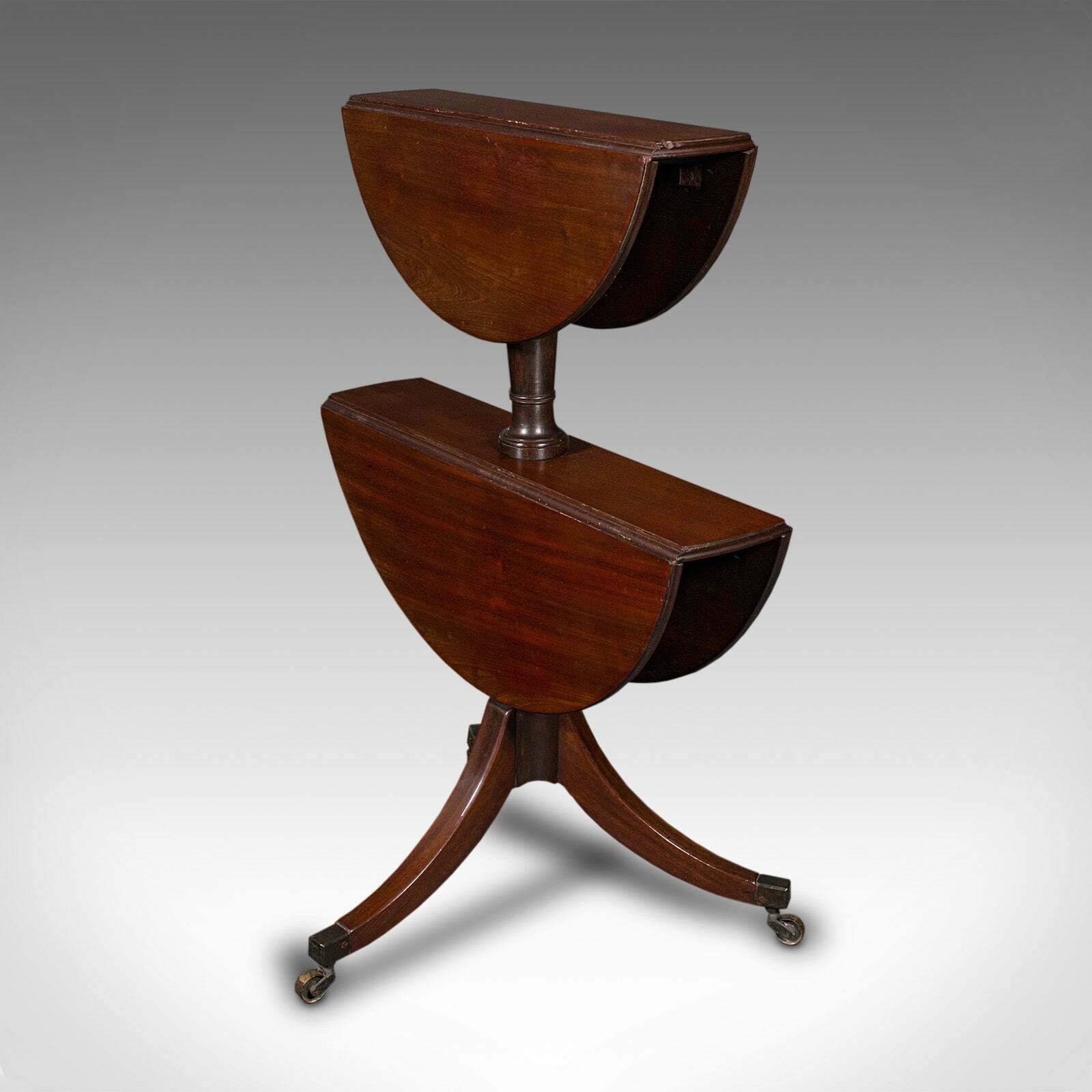 Antique Folding Dumb Waiter, English, Two Tier Serving Stand, Georgian, C.1800 photo furniture