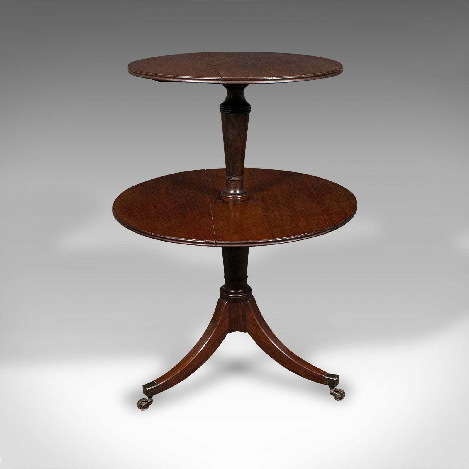Antique Folding Dumb Waiter, English, Two Tier Serving Stand, Georgian, C.1800 photo 1950.0
