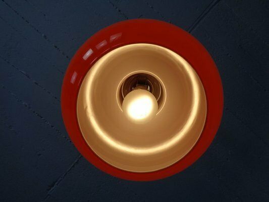 Glass Ceiling Lamp From Peill & Putzler, 1960s photo vinterior