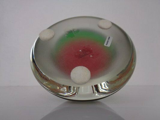 photo for sale Sommerso Murano Cone Glass Paperweight, Italy, 1970s