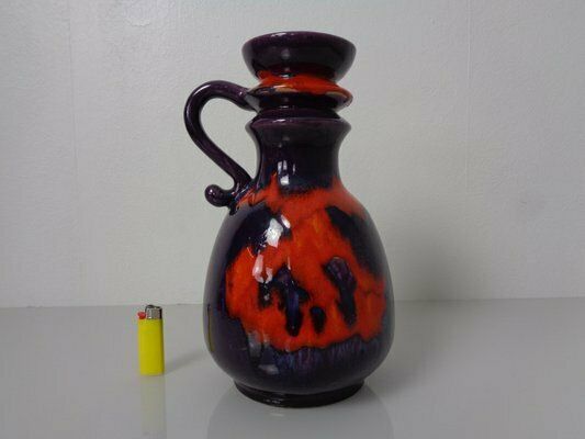 Pop Art Lava Ceramic Vase By Walter Gerhards, Germany, 1970s photo furniture