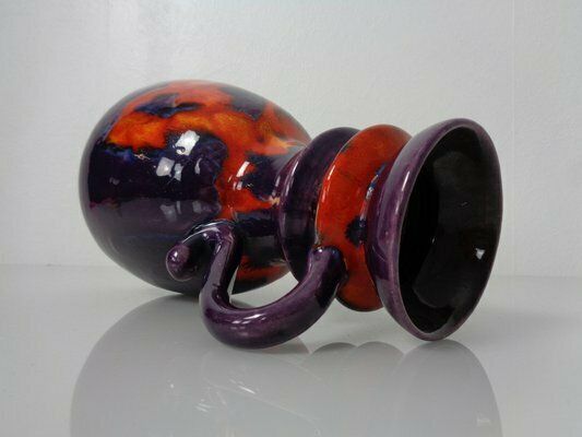Pop Art Lava Ceramic Vase By Walter Gerhards, Germany, 1970s photo vintage