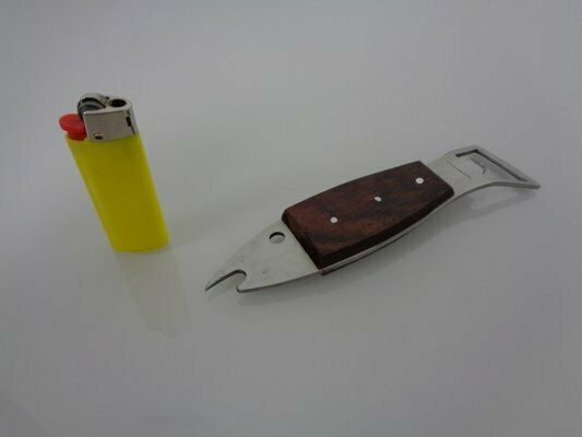 149.0 Fish Shaped Bottle Opener In Rosewood And Stainless Steel By Carl Auböck, 1960s photo